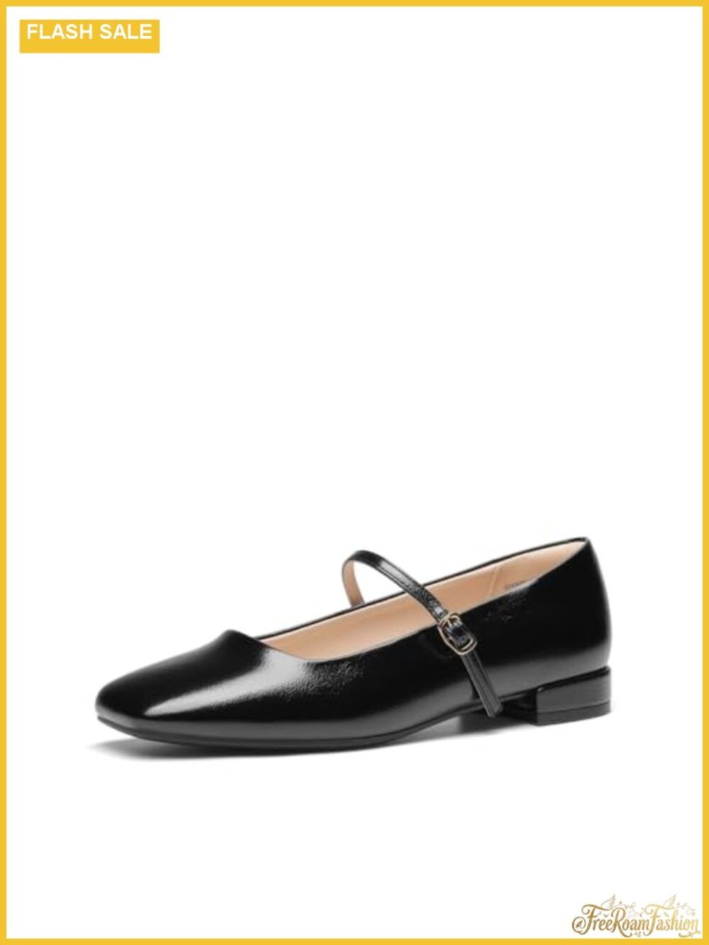 Women Square Toe Mary Jane Ballet Flats